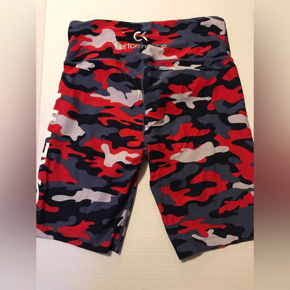 Calvin Klein Performance Americana Camo Print Bike Shorts - Picture 4 of 5